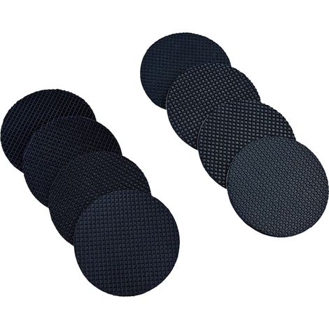16 Pièces 40mm Patin Caoutchouc, Protections de Meubles, Patins Antidérapants Autocollants, Circulaire Tapis de Mobilier Antidérapant, Patins pour Pieds Meubles, Chaises et Tables (1/5)