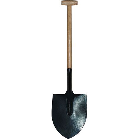 Faithfull Open Socket Round Shovel No.2 T-Handle FAIOSR2T
