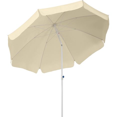 Schneider Ombrellone Ibiza, Natura, ca. 200 cm Ø, 8 componenti, Rotondo (1/5)