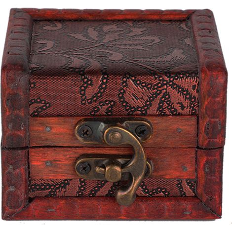 organisateur d'outils de maquillage,boîte de rangementMini boîte de rangement de bureau rétro en bois pour bijoux et cosmétiques