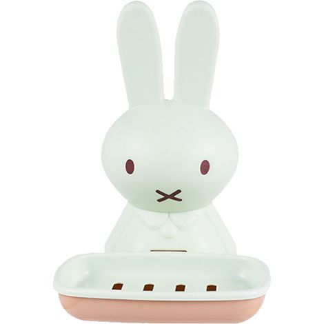 Support de savon mural avec égouttoir, porte-savon en plastique, déco pour salle de bain et WC, vert café (1/5)