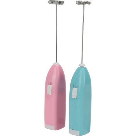 Ce lot de 2 mélangeurs électriques en acier inoxydable avec spatule permet de mélanger les peintures aquarelles et peut également être utilisé pour remuer le thé au lait, le café, etc. (1/5)
