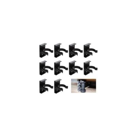 Juego de 10 clips para asegurar muebles de cocina, soporte estable para muebles, mesas y camas, fácil montaje - Crezuo (1/4)