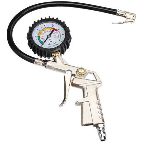 Reifendruckmesser, Reifendruckmessgerät, Reifenfüllpistole, Multifunktions-Luftdruckprüfer 0-16 bar für Auto/Motorrad/Fahrrad (1/5)
