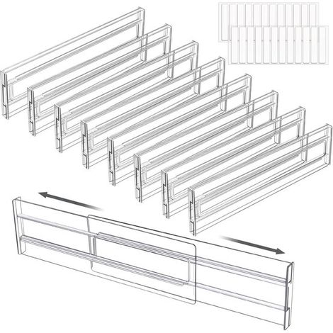 Organizador de maquillaje - 10 cajones - Transparente (1/5)