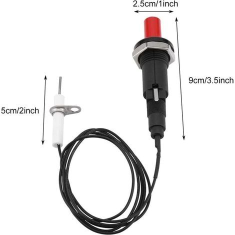 Lgniter Piezo, Piezo-1 Out 2 Kit,D'allumage Piézo Spark Kit,D'allumeur,pour Barbecue,Grill pour Cuisinière,Gaz Grill (1/3)