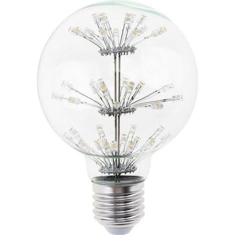 3W LED-LAMPE, WARMWEIß, E27-SOCKEL, KUGELFORM, G95, BRIGHT STAR, 2700K