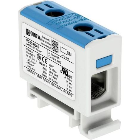 Ouneva Group VC05-0046 Blauer Schraubverteilerblock 1 Stück A331392