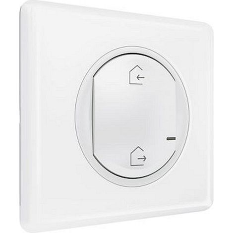 Commande génerale sans fils Départ/Arrivée Céliane with Netatmo - plaque blanc (199166)