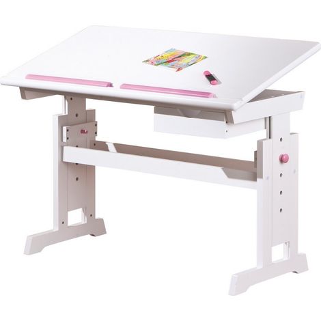 Scrivania baru piano inclinabile e regolabile 109x55x64/90h pino massello - Inter Link (1/10)