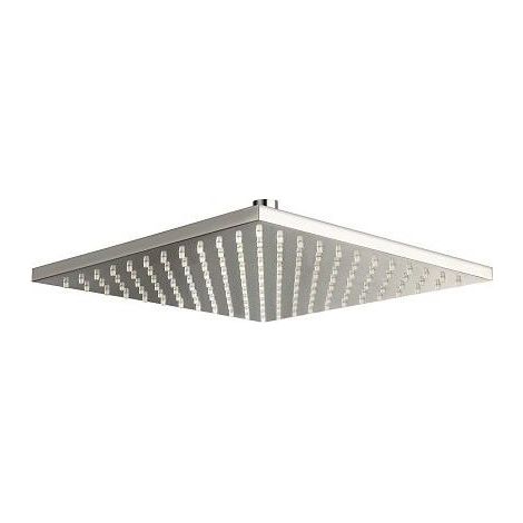 POMME DE DOUCHE CARREE 30X30 LAITON CHROME - CRISTINA ONDYNA PD55751 (1/2)