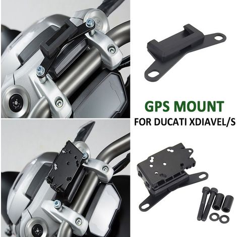 Kompatibel mit Zubehörhalterungen für Ducati XDiavel/S Motorräder, Handy-GPS-Halterungen und USB-Anschlüssen. (1/4)