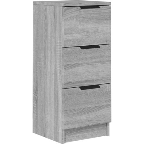 Credenza cassettiera cassettiera mobile contenitore organizer cucina soggiorno salonsonoma 30 x 30 x 70 cm derivati del legno grigio 020036288