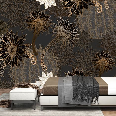 Papier peint panoramique - Fleurs - 130 cm x 87 cm (1/4)