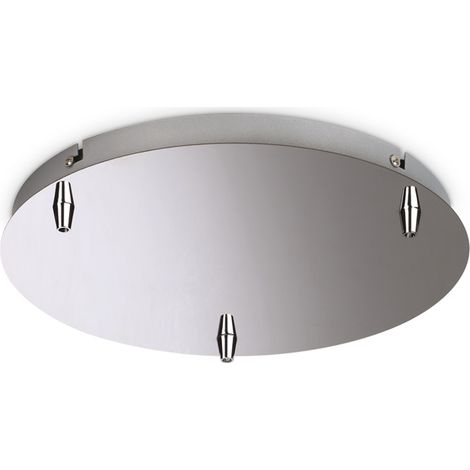 Rosone Standard All In Metallo Cromo e Grigio 3 Luci (1/2)