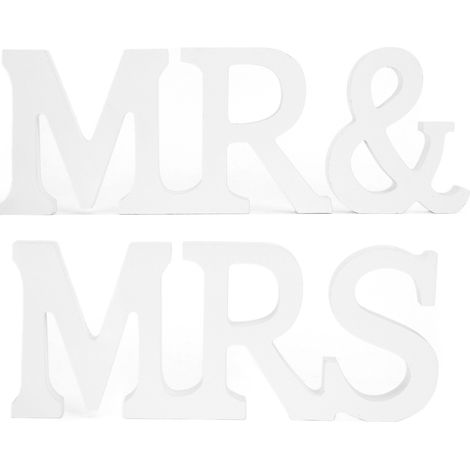 de mariage Monsieur et Madame en lettres de bois pour une (1/5)