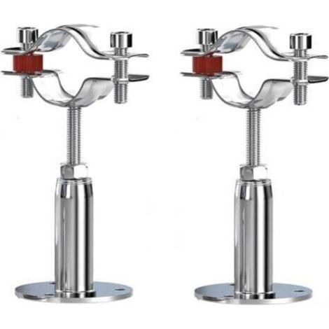 2Pcs Acier Inoxydable Colliers De Serrage à Support De Tuyau RéGlable, Support De Tuyau à Montage Mural,Pour Un DiamèTre De 15-19MM, Pour La Fixation De Tuyaux, De Tubes, De Tiges Etc.