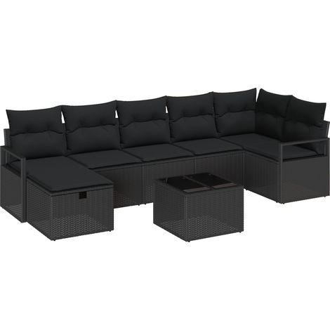 Set di divani con cuscino 5 pcs polyrattan vidaXL (1/5)