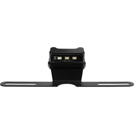 Blaue LED-Motorradkennzeichenhalterung mit Universalhalterung für Auto, LKW, Wohnwagen, Anhänger, 12 V, schwarzes Gehäuse (1/5)