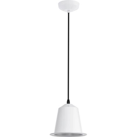 Lampada a sospensione lampada da tavolo da pranzo bianca lampada a sospensione a LED da cucina, acciaio bianco, 5W 400lm bianco caldo, PxH 17,5x110 cm, Eglo 75111 (1/2)