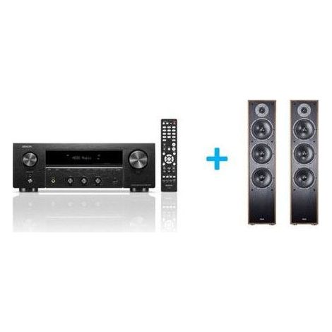 Pacchetto amplificatore e casse Hi-Fi - Denon & Magnat - DRA-900H / Monitor S70 - Nero - Noce - Colonne
