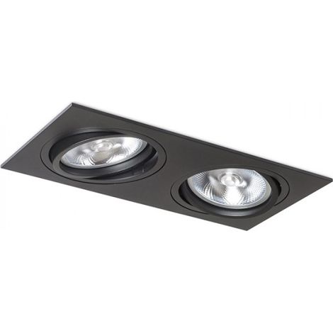 Faretto PASADENA G53 SQ II nero 12V G53 2x50W