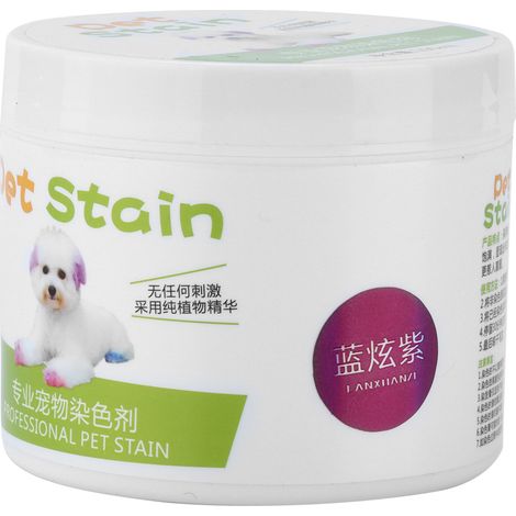 Teinture pour poils d'animaux non toxique, temporaire, pour chiens et petits animaux, bleu Hyun violet, 100 ml (1/5)