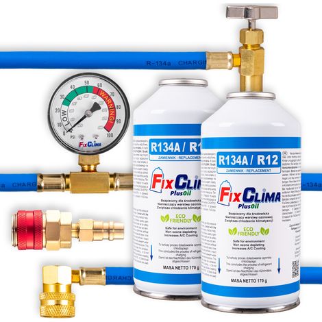 KLIMAANLAGEN-FÜLLSET R134A+ ADAPTER 2xGAS