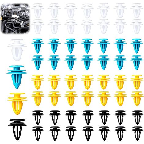 60 Pièces Clips de Fixation Voiture, Rivets en Plastique Général (1/5)