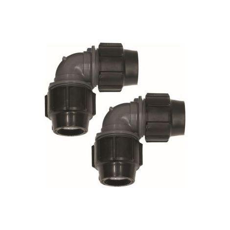 Winkelkupplung 90Gr. 2 Stk. für PE-Rohr 40 x 3,7 mm für VWL S (1/3)