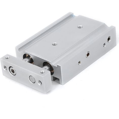 Double Tige Guide Cylindre Pneumatique à Amortissement avec Plaque de Guidage CXSM10-20 (1/5)