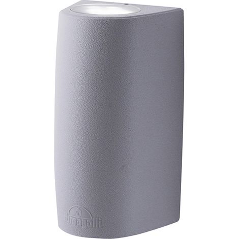Aplique MARTA 2xGX53 6W con pulsador CCT (3colores) IP55 resina gris (1/3)