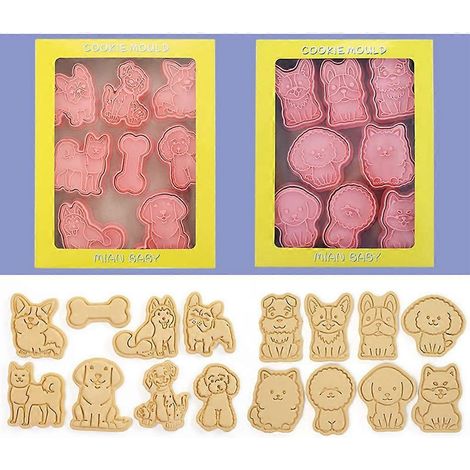 16 moules à gâteaux, bonbons, fondant, savon et bougies en forme de chien à faire soi-même (1/4)