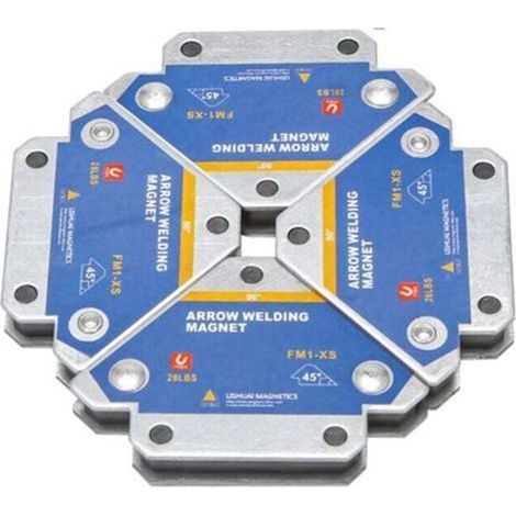 4 Pieces 50KG Magnetic Welding Supports Angle Welding Magnet Welder Fixer Positioner Ferrite Holding Tools Locating Auxiliaries (1/4)