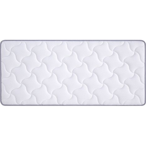 Colchón 140x190x10 cm de muelles ensacados 7 zonas H3, espuma viscoelástica, blanco DESVIAE (1/5)