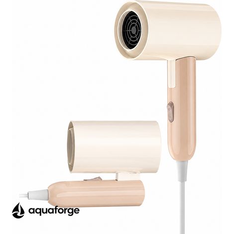 Sèche cheveux pliable 800 W protection thermique usage maison (1/5)