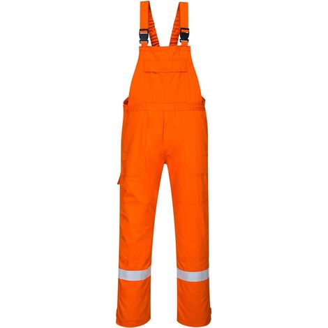 Cotte à bretelles Bizflame Plus couleur : Orange taille S - PORTWEST
