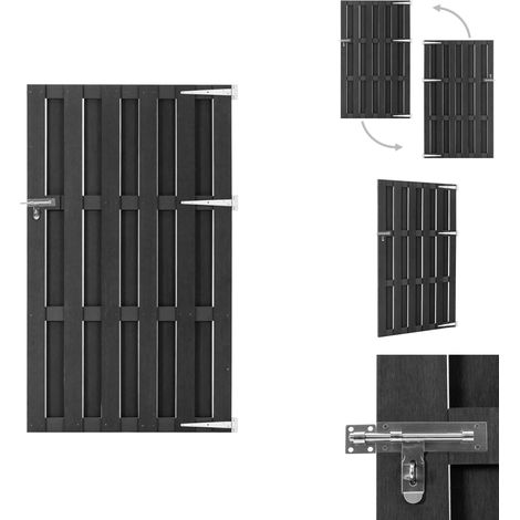 Gartentore - Living Gartentor WPC 100x180 cm Grau (1/5)