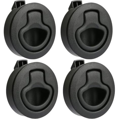 Lot de 4 serrures Push Lock pour camping-car, serrure à clapet, meuble, trappe d'accès, hublot ras, casier, ascenseur tiroir, camping-car - (1/5)
