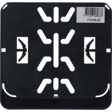 PORTE PLAQUE D'IMMATRICULATION SCOOTER 14.5X12.5CM NOIR