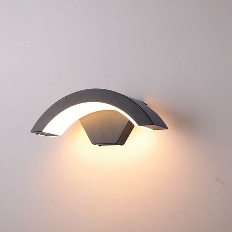 LED extérieur étanche applique cour simple créatif extérieur balcon porte en forme de lune applique murale (1/5)