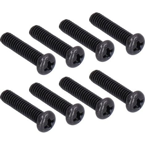 50 vis à métaux DIN 7985 à tête sphérique en acier au carbone, entièrement filetées, boulons zingués noirs, fixations M4x16 (1/5)