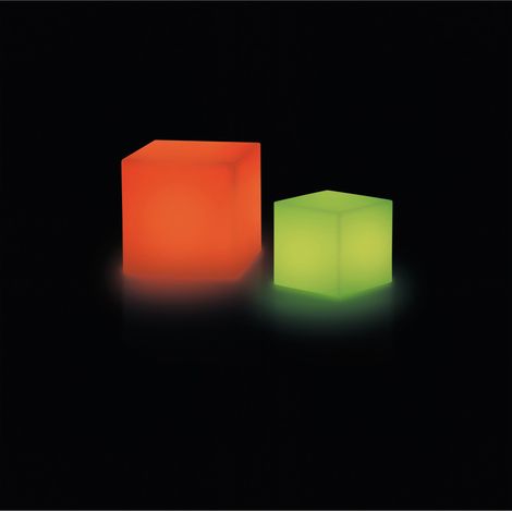 Portátil BLOCK-RGB IP55 Modulación de frecuencia (incl.) LED SMD RGB 3W CRI80 Blanco