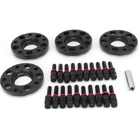 Kit d'entretoises de roue à centrage sur moyeu pour BMW Série 1 F20/F21 (2014-2019) - Noir