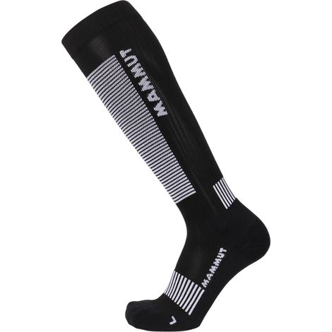 Ginocchiere a compressione da alpinismo Mammut, nere/bianche, taglie 42-44 (1/3)