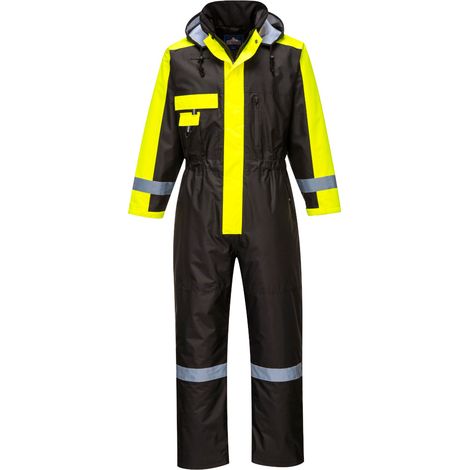 Portwest Herren Winter Arbeitsoverall -40 °C Kälteschutz Schwarz S