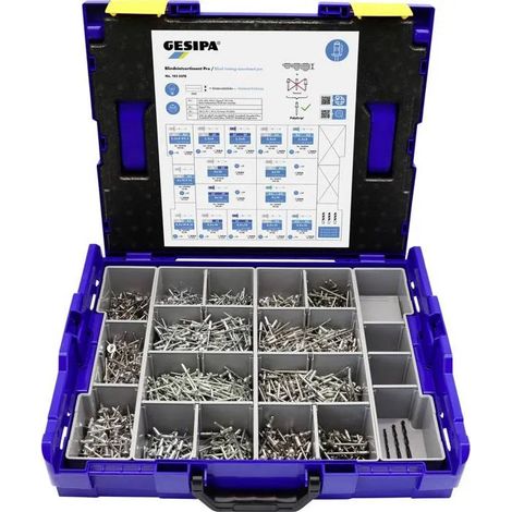 Surtido de remaches Gesipa blind rivet pro 1578 piezas L-Boxx