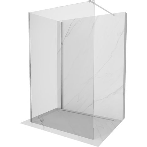 Mexen Kioto Duschwand Walk-in 90 x 85 cm, transparent, chrom - 800-090-212-01-00-085