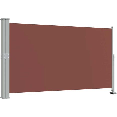 Tenda da Sole Tenda parasole Laterale Retrattile per Patio 140x300cm Marrone (1/4)