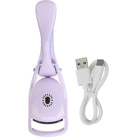 Curler A Cils Chauffant Rechargeable Portable - 3 Régles De Température - Pour Cils Naturels Ou Faux Cils - 1 Pièce (1/5)